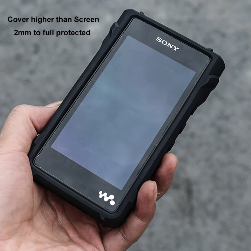 for Sony NW-WM1A WM1A NW-WM1Z WM1Z Skidproof Rugged vibration-proof Armor Full Protective Skin Case  With Dust Plug