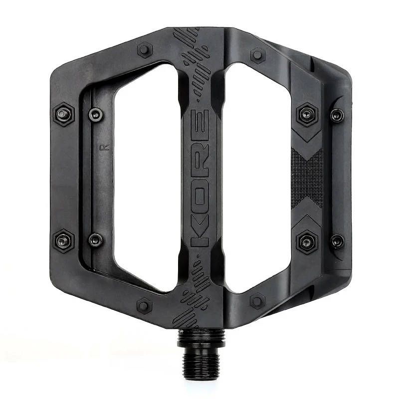 KORE-Mountain Bike Nylon Pedals, Double Bearing, Non-slip, Road Bicycle, Ultra-light, Footboard, 14mm, Accessories