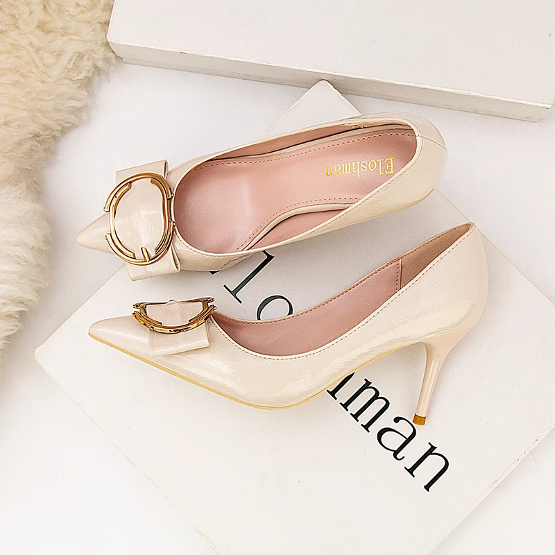 Women Classic Shoes High Heel Pumps Fashion 2022 Ladies Pointed Toe Wedding Dress Shoes Female Thin Heels Zapatos Mujer Autumn