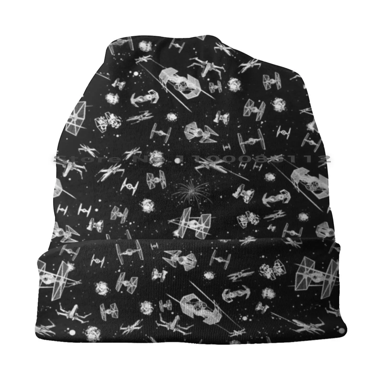 Space Ship Battle Bucket Hat Sun Cap Stars War Droid Battle Jedi Spaceships Foldable Outdoor Fisherman Hat