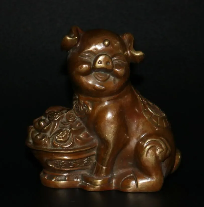 

Archaize brass recruit wealth zodiac pig crafts statue