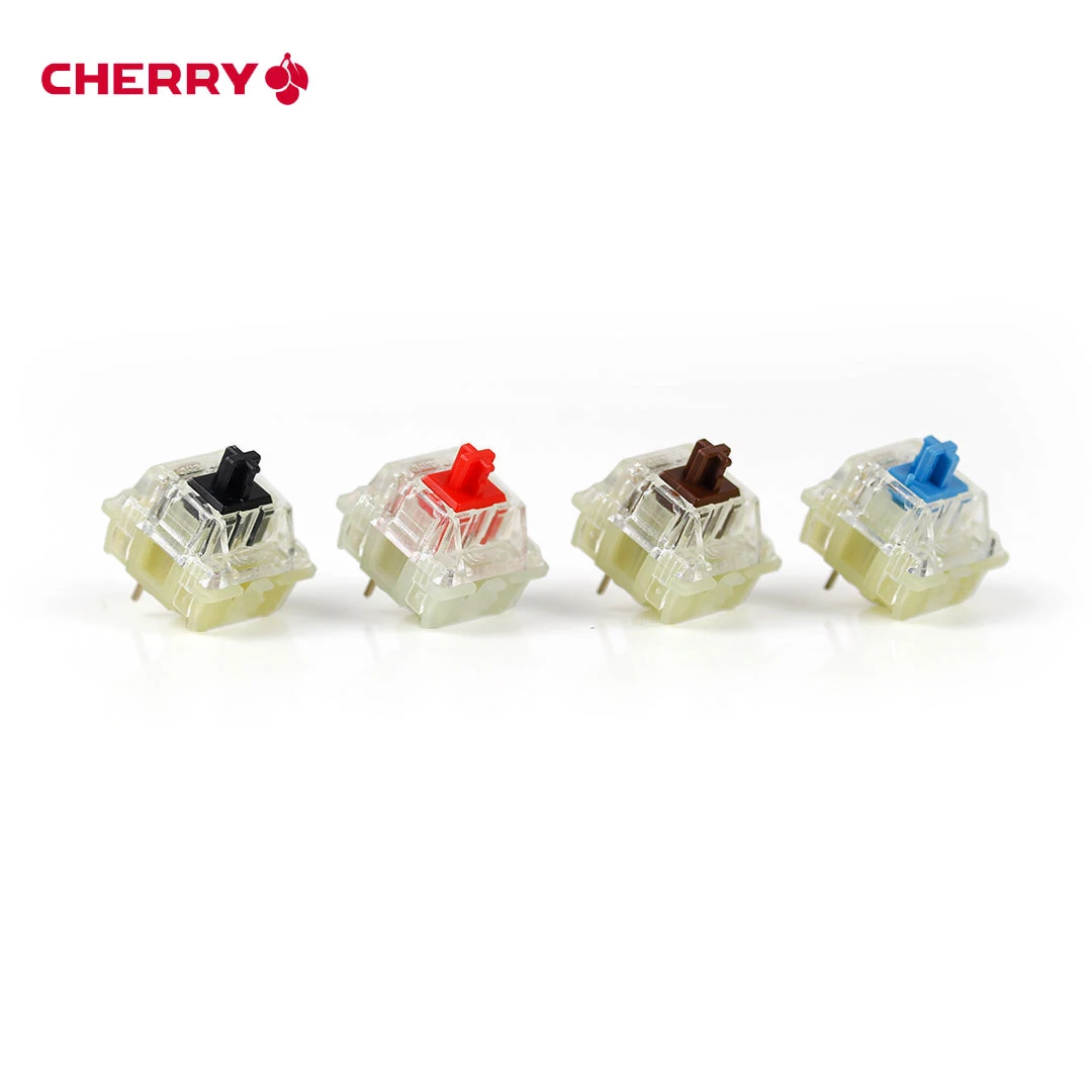 Original Cherry MX Mechanical Keyboard Switch Speed Silver Red Black Blue Brown Axis Shaft Switch 3-Pin Cherry Clear RGB Switch