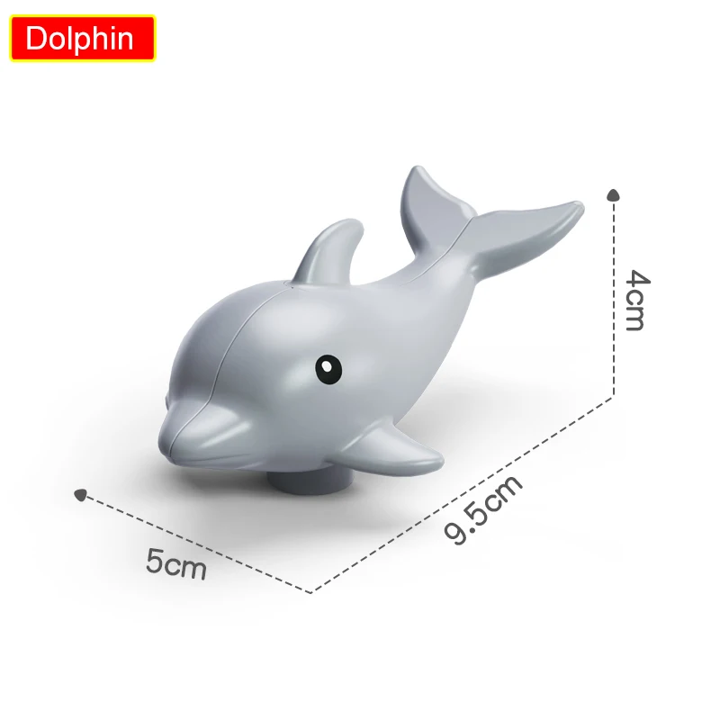 75 Styles Big Size Building Blocks Animal Accessories Figures Block Lion Panda DIY Bricks Assembly Toys For Children Kids Gifts