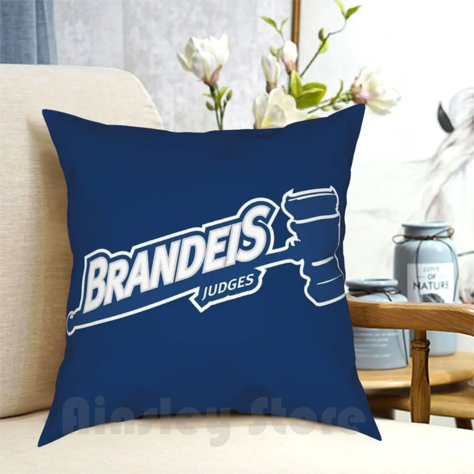 The Brandeis Judges Pillow Case Printed Home Soft Throw Pillow Brandeis Judges Brandeis Judges Waltham Sports Athletics