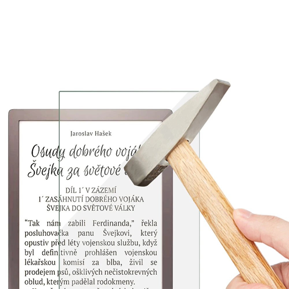 Protetor de tela para pocketbook 606 pb606, 2 pacotes com película de vidro temperado de 6 polegadas, leitor de e-books