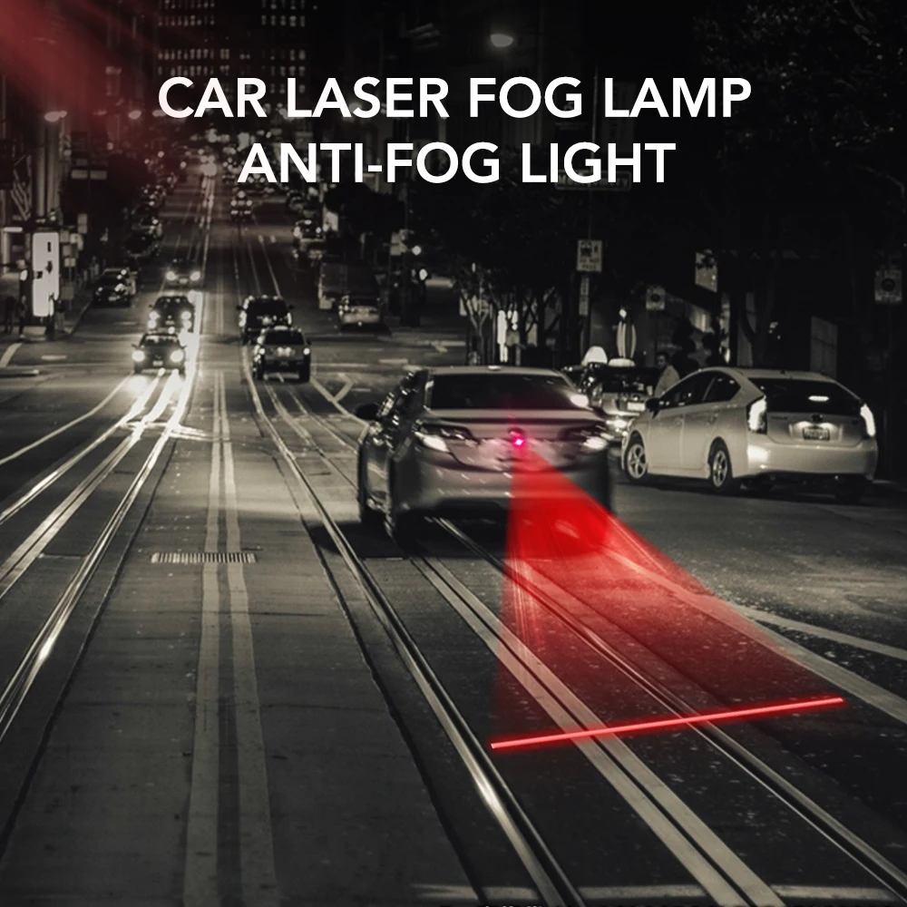 Car Laser Fog Lamp Anti-Fog Light for hyundai getz skoda octavia a7 mitsubishi sportback outlanderfor toyota