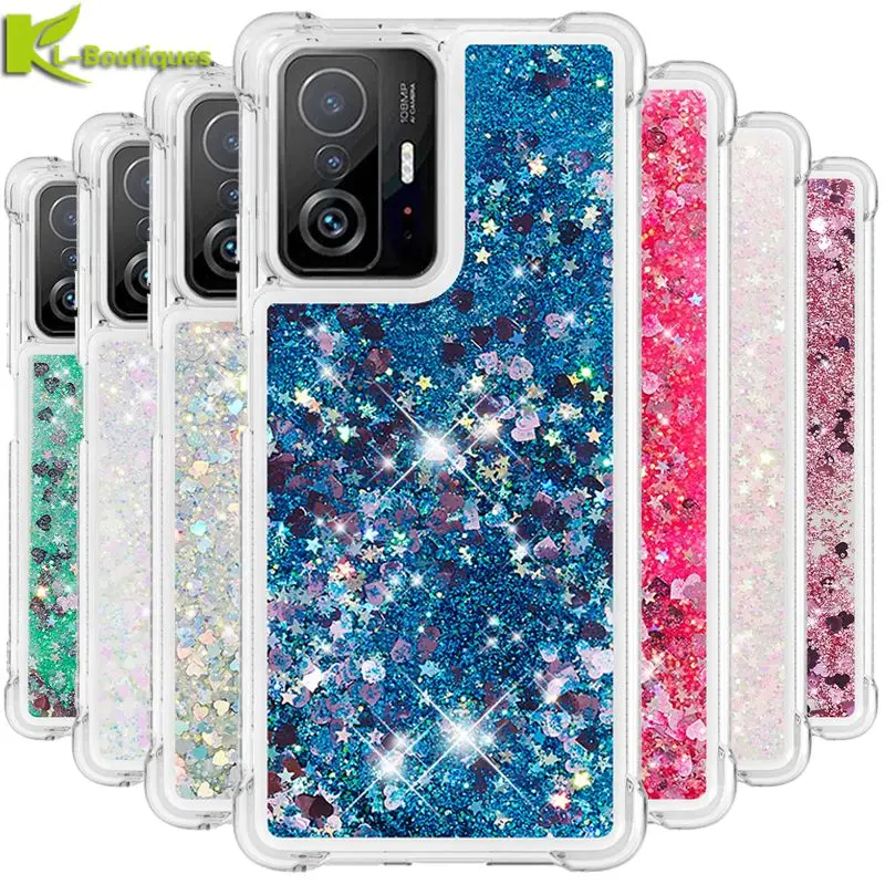 For Xiaomi Mi 11T Pro Case Glitter Quicksand Liquid Case For Xiaomi 11T Phone Cover For Xiaomi Mi 10T lite 11 11T Pro Cases Capa