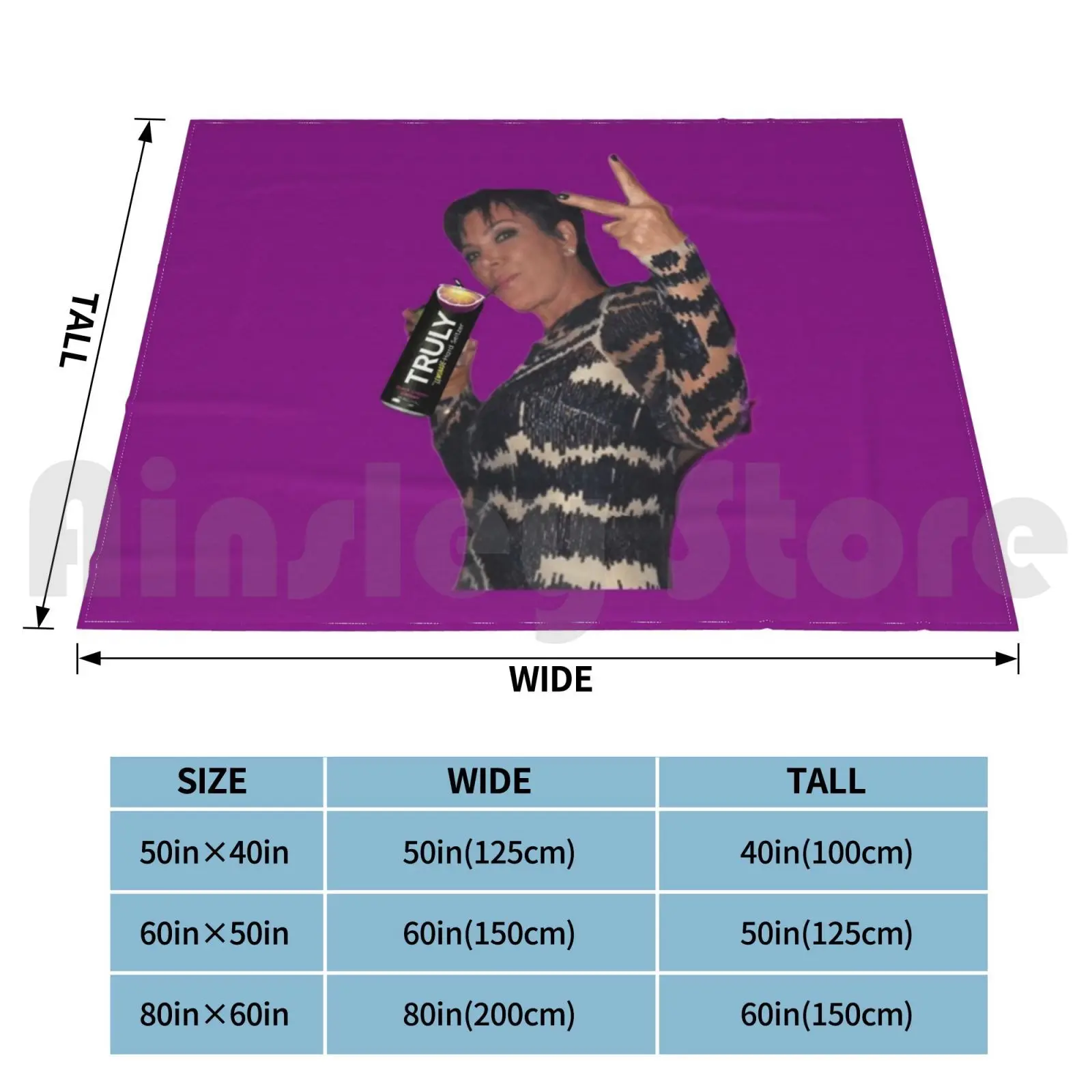 Truly Kris Blanket Fashion Custom Conceptual Colors Conceptualcolors Kris Jenner The Jenner Family Jenner