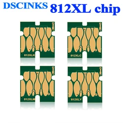 Replacement Chip For T812XL 812XL for Epson WF-3820 WF-3825 WF-4830 WF-4835 WF-7840 WF-7820 EC-C7000 printer one time use chip