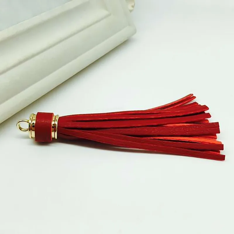 Tassel Leather Keychain Pendant Accessories Pu Metal Phone Bag Handbag Purse Charm Diy Porte Clef Sleutelhanger Trinket Llaveros