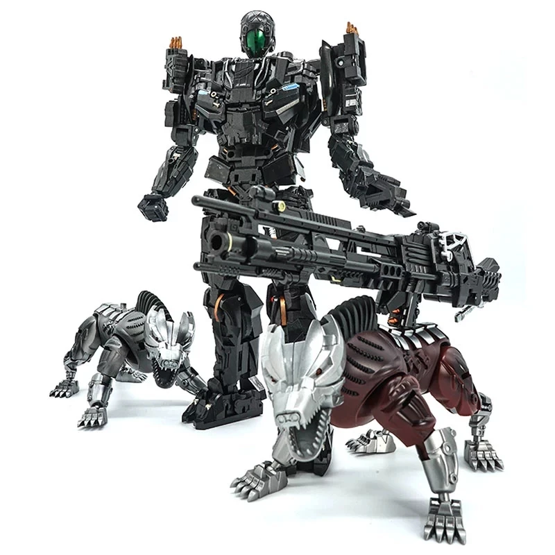 

Transformation MasterPiece VT01 VT-01 Peru Kill Lockdown With Two Dogs Alloy Movie KO VS UT R01 Action Figure Robot Toys