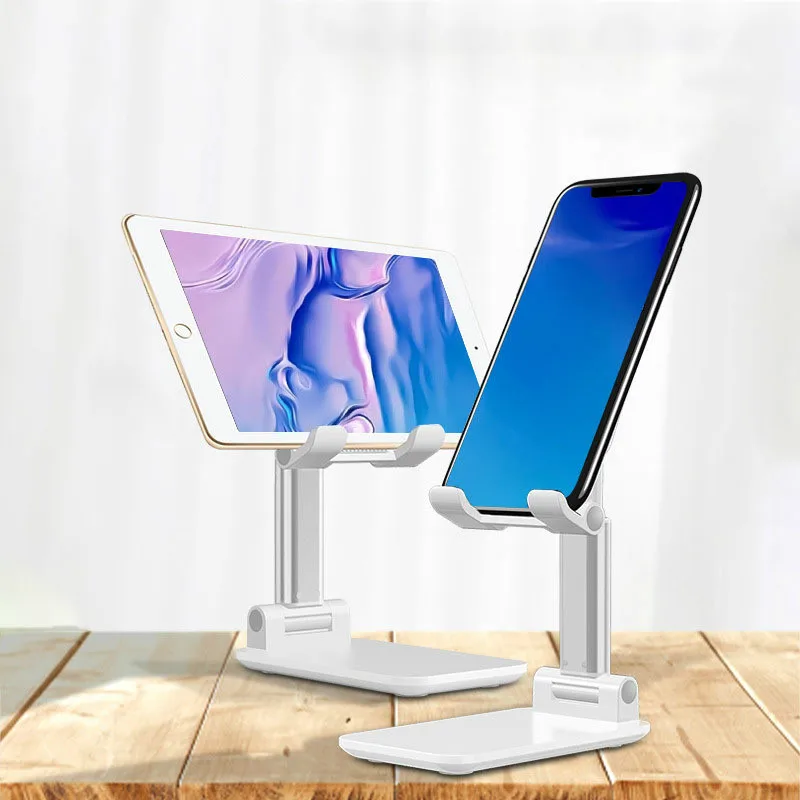 Adjustable Portable Foldable Desktop Metal Cell Phone Tablet Stand Holder Non Slip Mobile Support For Ipad Air iPhone XR Mount