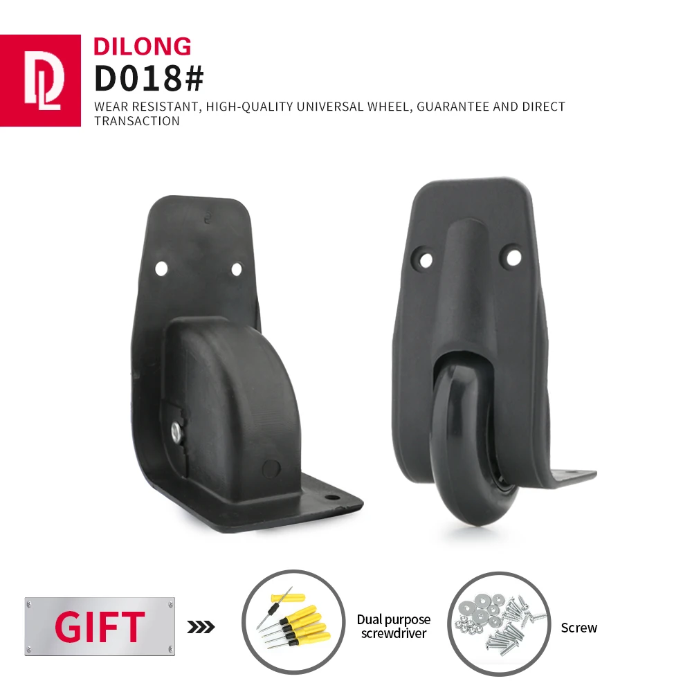 

DiLong D018 Travel Suitcase Universal Instead Wheel Accessories Boarding Suitcase Wheels Mute Repair And Reinforcement Casters