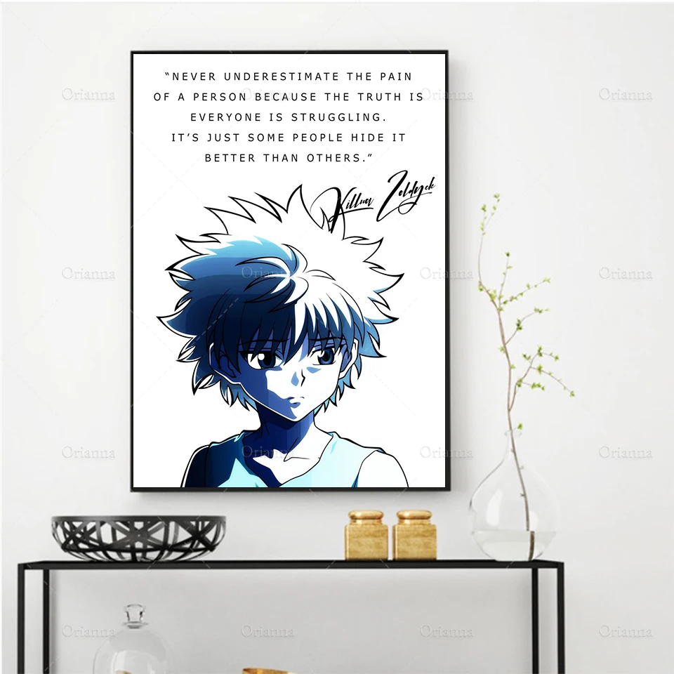 

Anime Posters Killua Hunter X Hunter Canvas Painting Frame Abstract Home Decor Wall Art Print Modular Pictures Decoration Frames