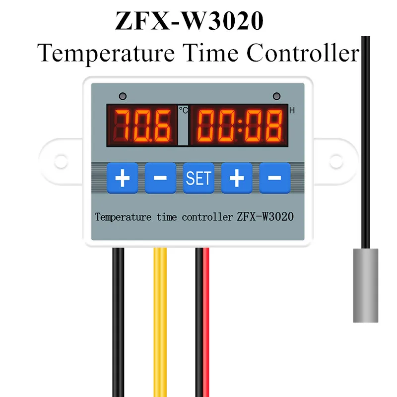 ZFX-W3020 Digital Intelligent Temperature Time Controller Thermostat Timer Switch Module -55~110 ℃ Time Controller