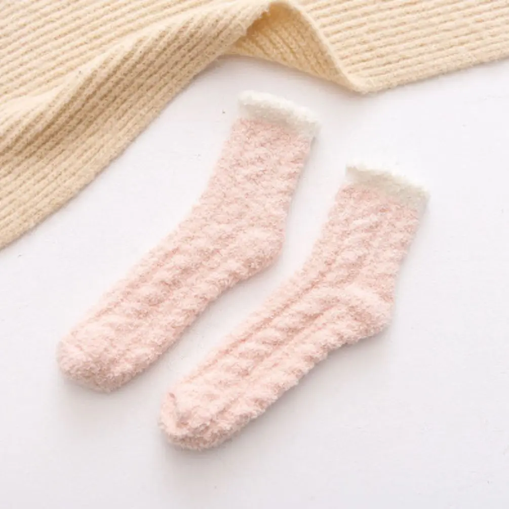

Seamless Winter Warmer Towel Winter Snow Boots Floor Hosiery Thicken Snow Socks Sleeping Socks