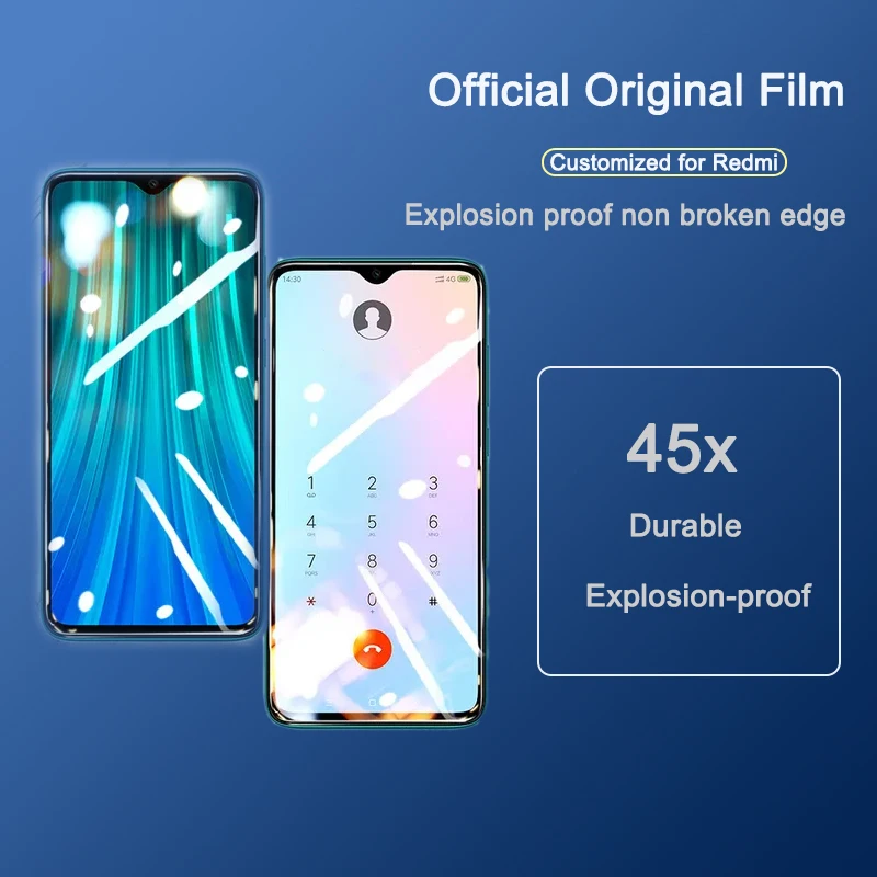 3Pcs Full Cover Tempered Glass For Xiaomi Redmi Note  8 7  Pro Screen Protector For Redmi 7 8 8A 7A 9A Glass