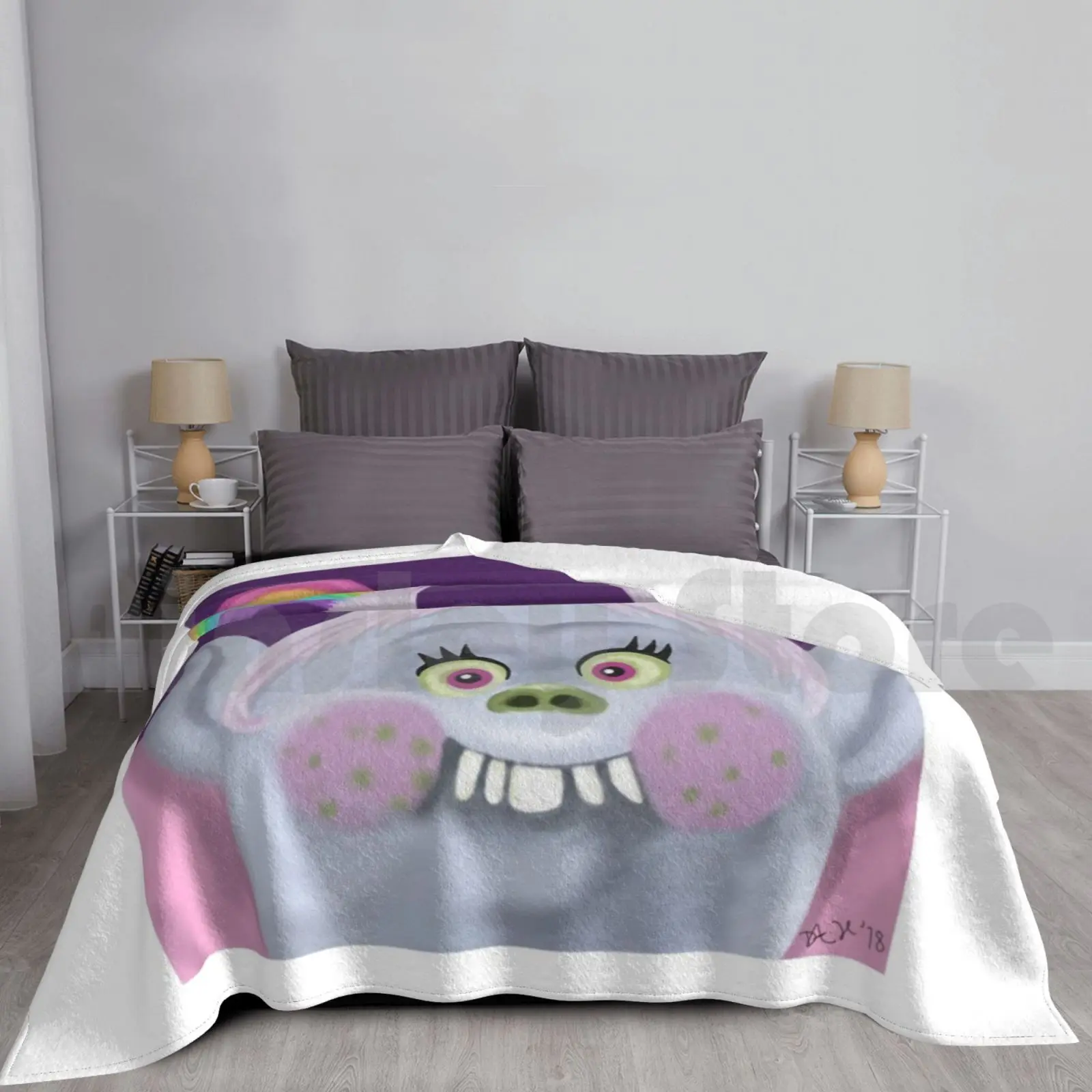 Trolls Holiday Bridget Manta Moda Personalizado Bridget Trolls Rainbow Lady Glitter Sparkles Debbee75 Arte Digital