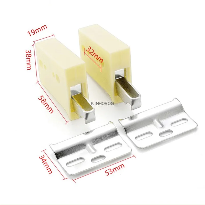 2pc Cupboard Hanging Fixed Accessories wall mount Fixed support Bracket Heavy invisible connector cabinet Furniture Hardware