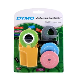 Dymo 1880 Manual Label Maker Machine and label tape for 9mm 3D Embossed PVC labels for Dymo DIY label printer typewriter