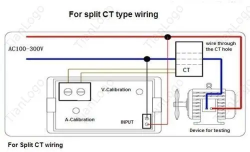 CA 300V/450V 100A doble Digital LED amperios voltímetro voltaje corriente + CT 110V 120V 220V