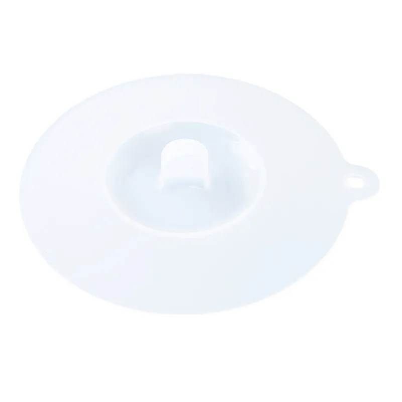 Safe FDA Grade Silicone Water Drinking Cup Lid Anti-dust Bowl Cover Cup Seals Glass Mugs Cap White Cup Cover Heat-resistant