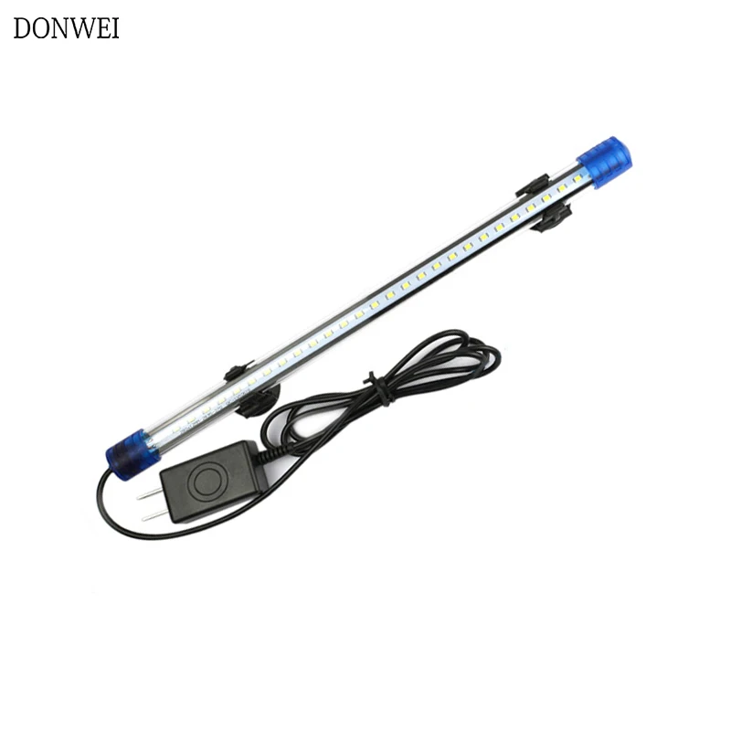 DONWEI 20CM 30CM 40CM LED Underwater Light Waterproof Submersible Lamp for Fish Tank Aquarium Home Decoration Lights