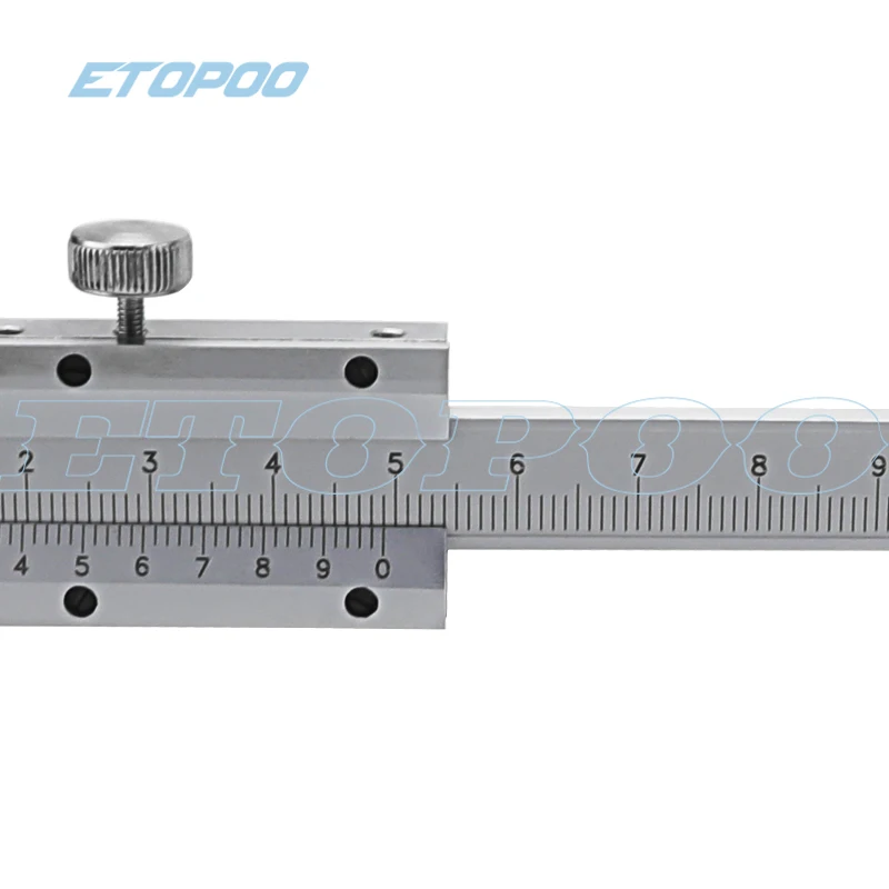 Con gancio calibro di profondità a corsoio 200mm 8 pollici 0.02mm calibro di profondità micrometro strumenti di misura calibro a corsoio strumento