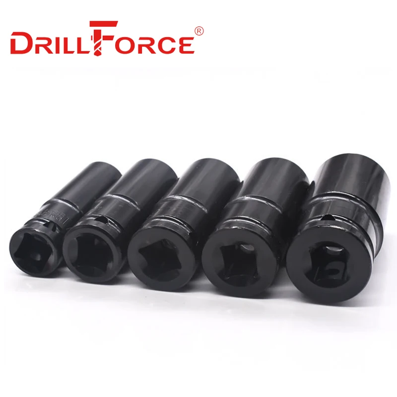 Drillforce 8-32mm 롱 렌치 소켓 세트 공구 1/2 \