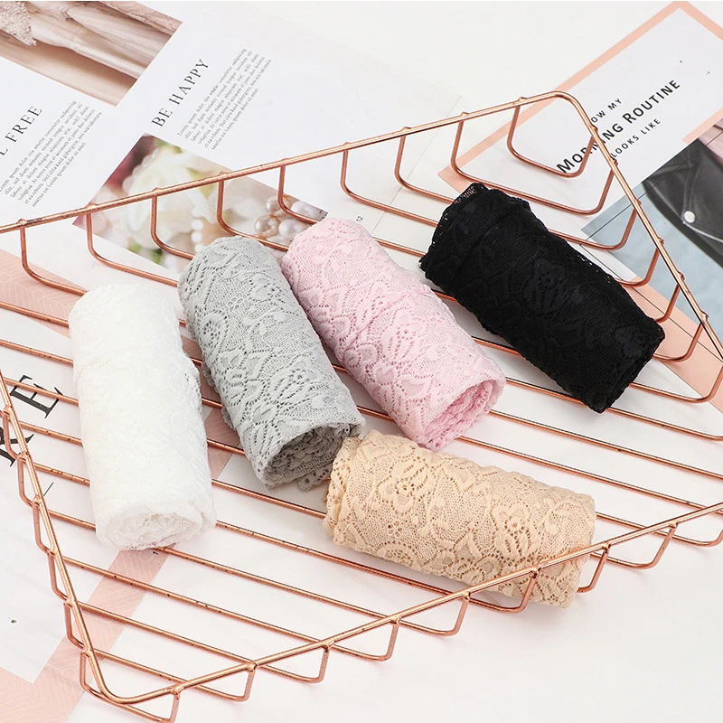 Summer Ice Silk Lace Arm Sleeve Elastic Sleeve Driving Gloves Black White Long Fingerless Mittens Sunscreen Gloves Women