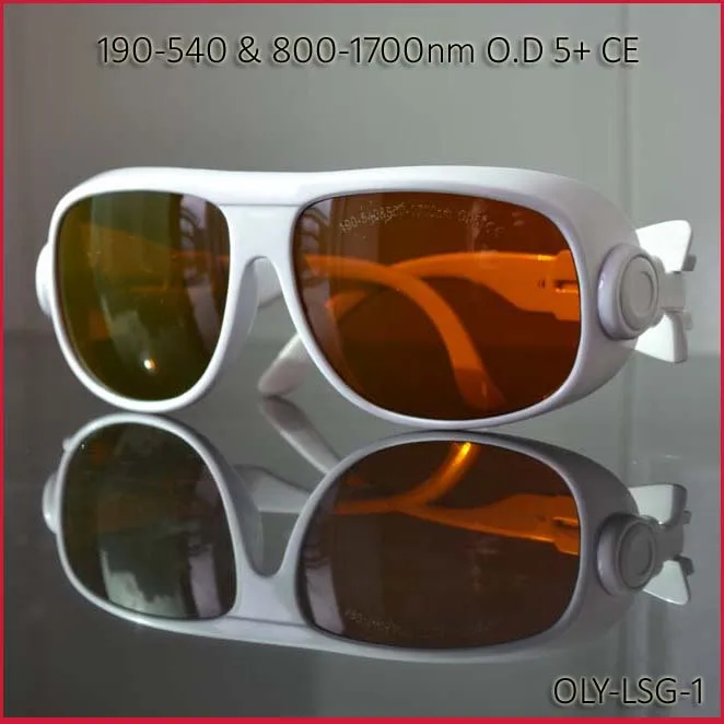 532nm 1064nm 1320nm laser glasses O.D 5+ With black case and cleaning cloth 190-540& 800-1700nm O.D 5+