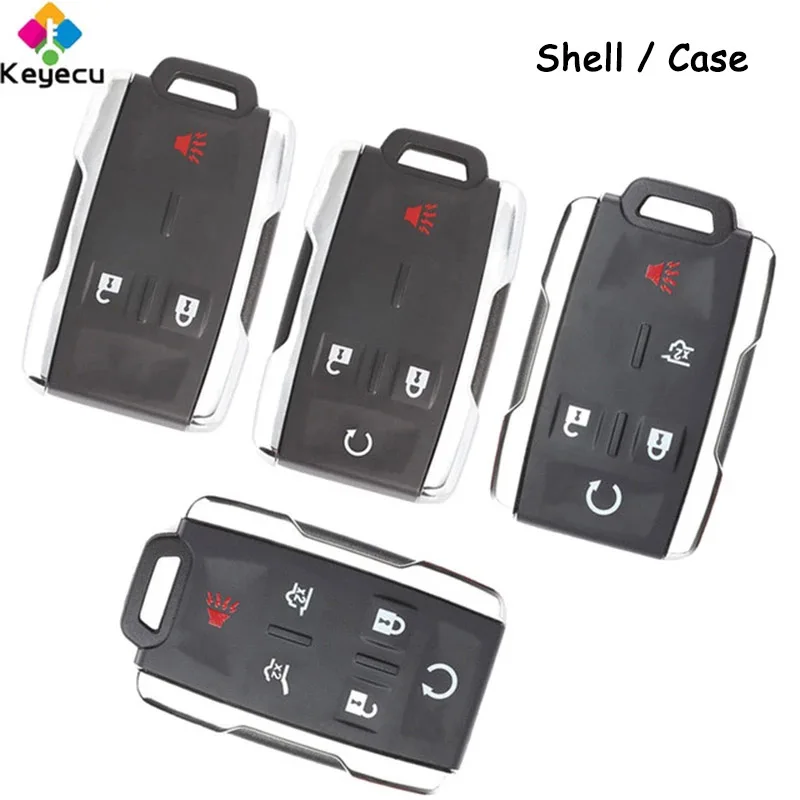 

KEYECU Smart Remote Key Shell Case With 3 4 5 6 Buttons Fob for Chevrolet Escalade ESV Silverado Sierra Suburban Tahoe 2015-2022