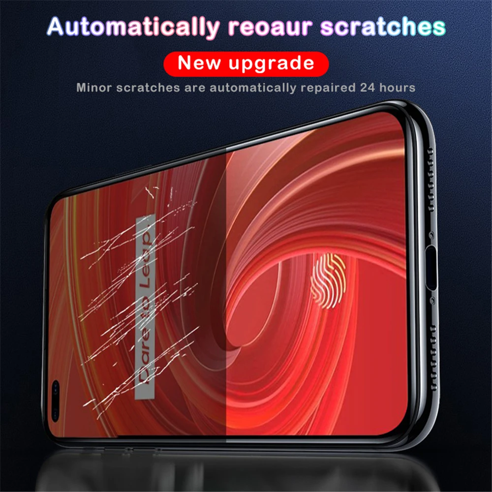 Screen Protector Hydrogel Film For Realme Narzo 20 Pro Q2i 5G X7 6 Pro X50 5 XT V5 X2 X7 Pro C15 C12 C11 C3 Soft Film Not Glass