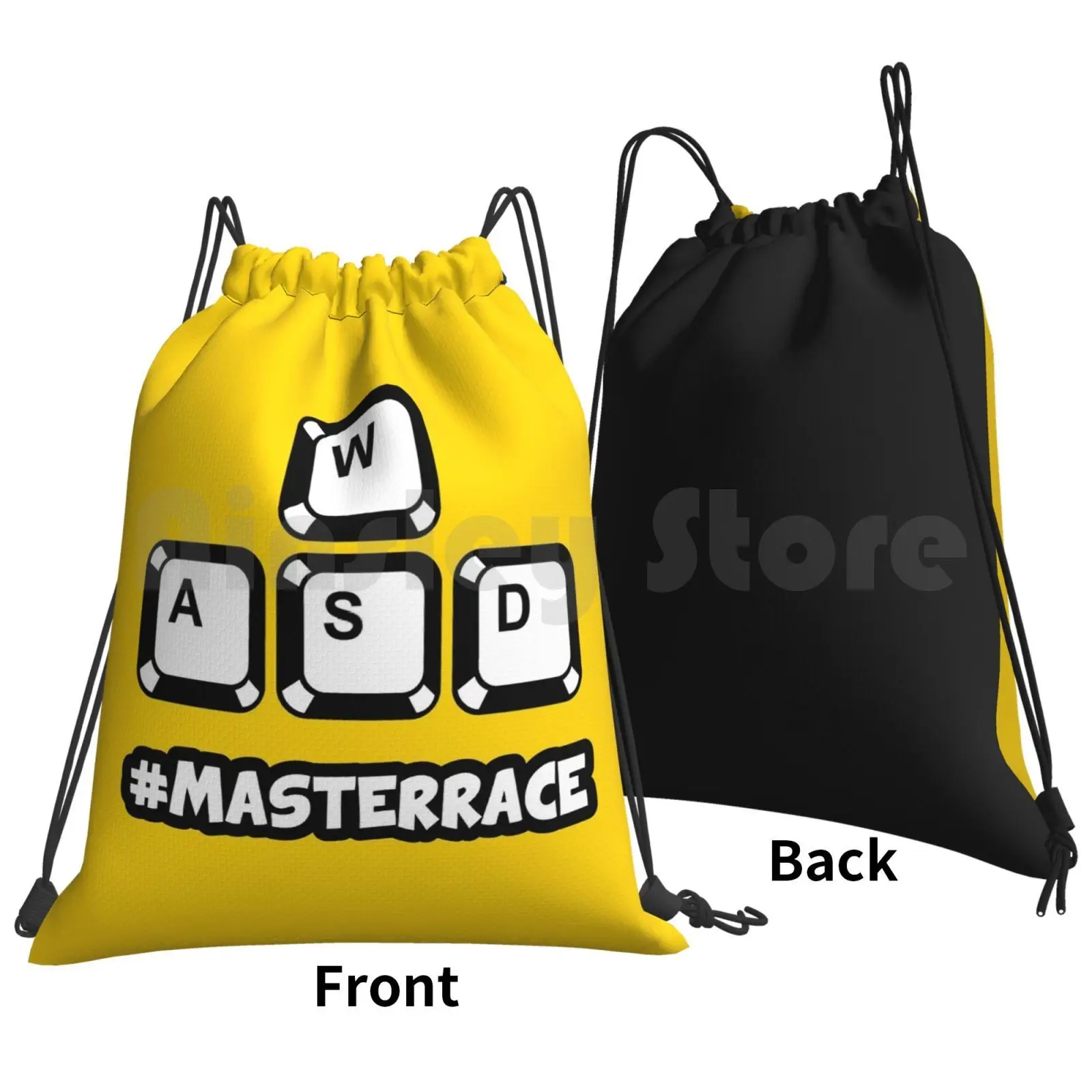 Pc Masterrace Backpack Drawstring Bags Gym Bag Waterproof Pc Masterrace Master Race Glorious Peasant Console Reddit 9gag