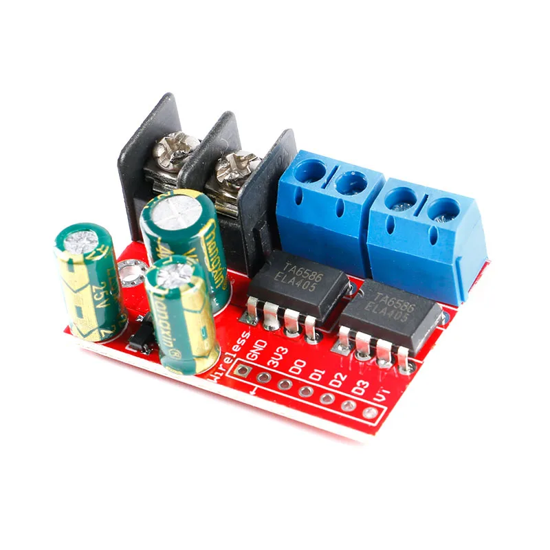 5A Dual DC Motor Drive Module Double H Bridge L298N PWM Remote Control Voltage Reverse Speed Regulation Board ZK-5AD 3V-14V