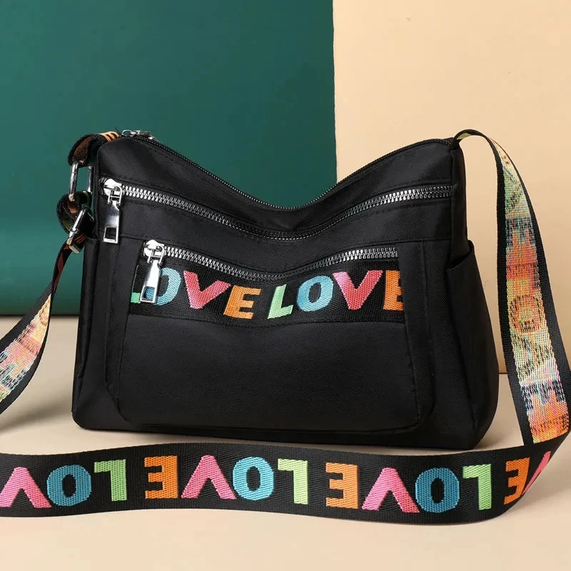 Frauen Umhängetasche Wasserdichte Nylon Oxford Schulter Messenger Taschen Casual Große Kapazität Handtasche Damen Reise Einkaufstasche – Detail 8