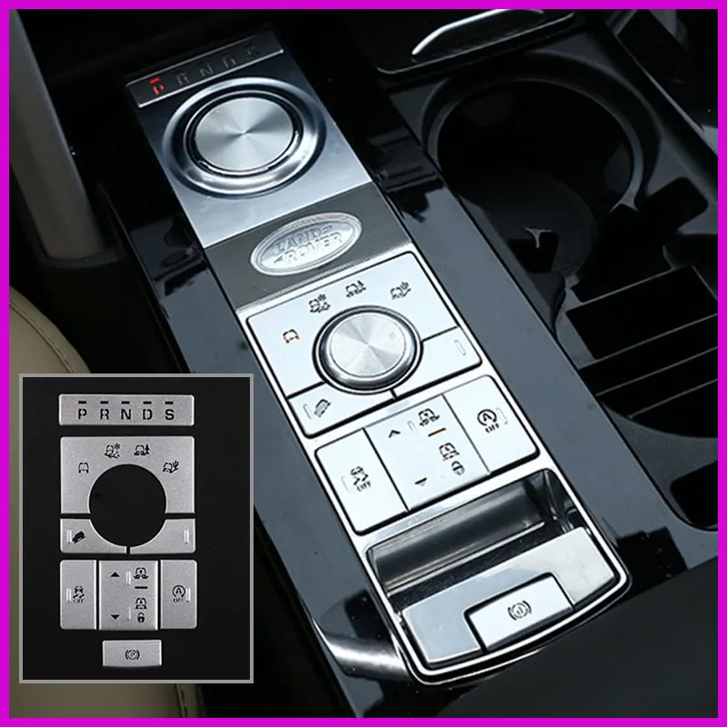 For Land Rover Discovery 5 2019 Start/Stop Mode Button Stickers (4 Terrain Model ) Alloy B Model 8 Piece Set