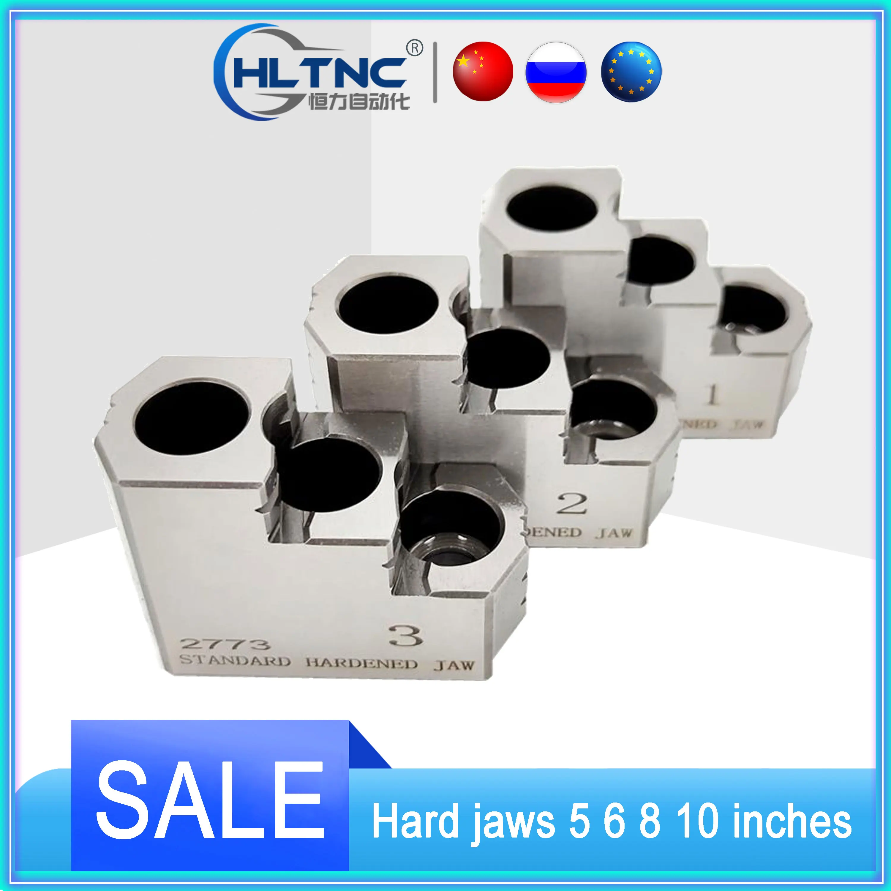 High-precision hydraulic hard jaws hydraulic chuck three jaws strong hard jaws 5 6 8 10 inches new arrival