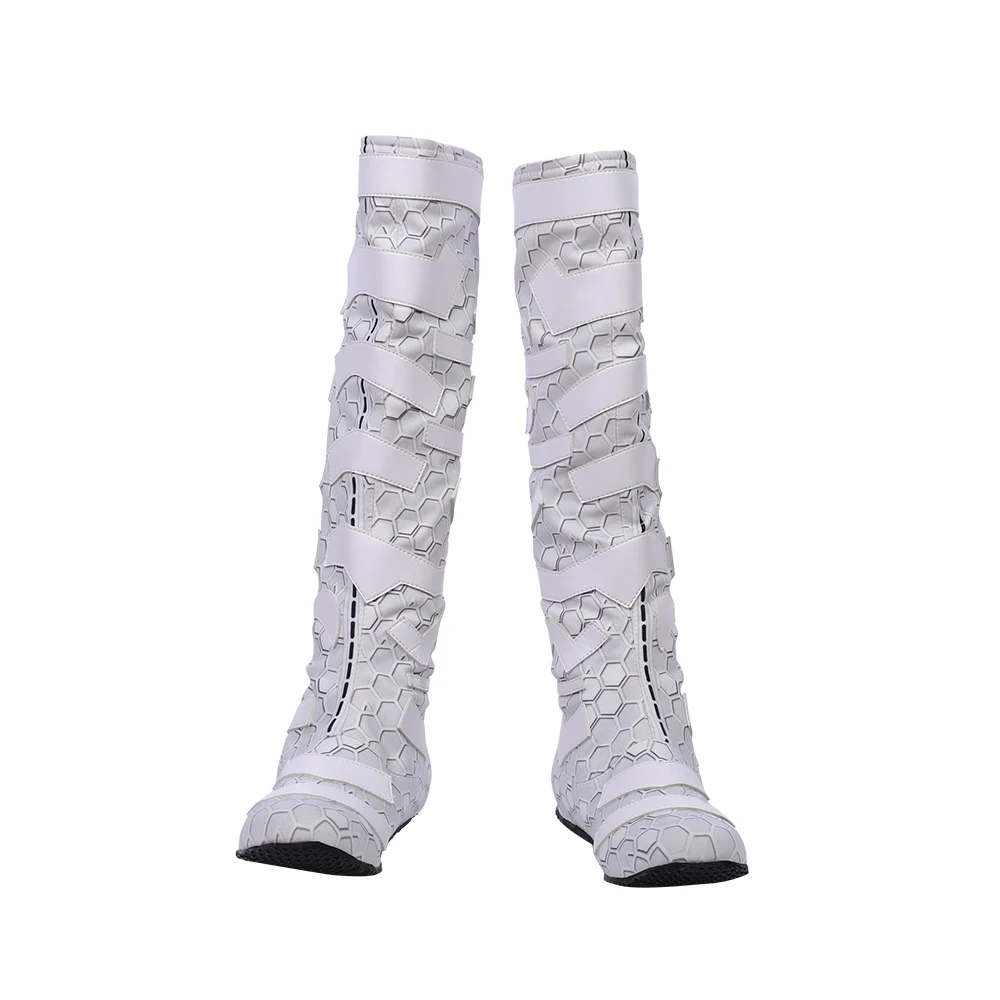 

Superhero Atlanna Queen Cosplay Shoes Women Fancy Boots White Boots for Halloween Carnival Party Any Size