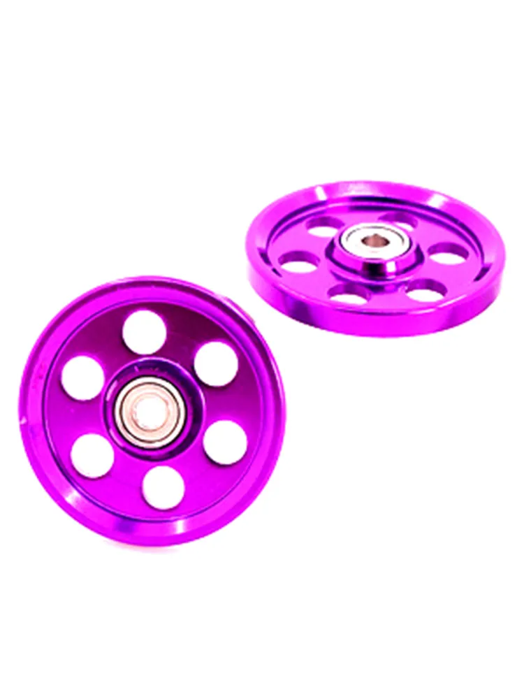 RFDTYGR  Light Strong Aluminum 19mm Rollers Custom Parts For Tamiya Mini 4WD 19mm Colored Aluminum Guide -Wheel D008 2Sets/lot