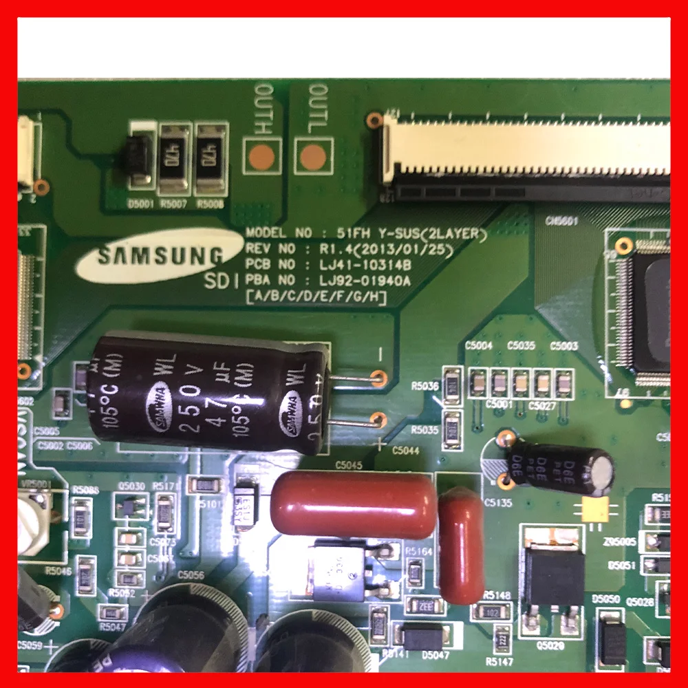 Plasma Board  LJ41-10314B LJ92-01940A  S51AX-YD02 100% Original Power Supply Card For TV PS51F4500AR  Power Board For Plasma TV