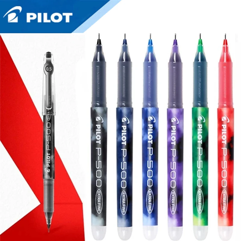 3/5/10pcs Japan Pilot Gel Pen BL-P500 Exam Carbon Student Needle Pen Color Pen 0.5mm Waterborne Student Exam Office Pen Smoothin