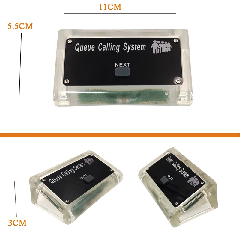 Queue Manage System Take A number Tickets Number Waitting System Come With English Voice Announce ( 3 button +1 display )