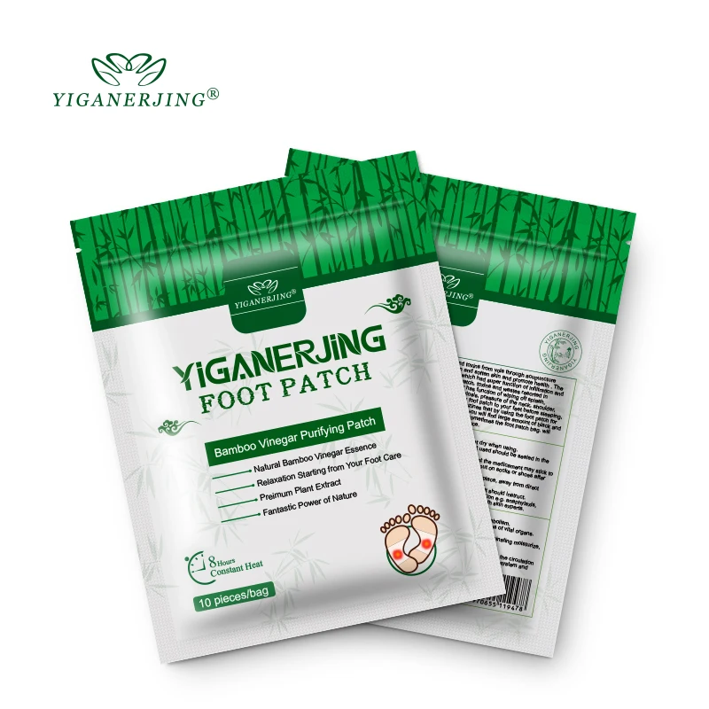 3Bags YIGANERJING Detox Foot Patches Pads Body Toxins Feet Foot Patch Exfoliating Whitening For Foot Relieve Fatigue Foot