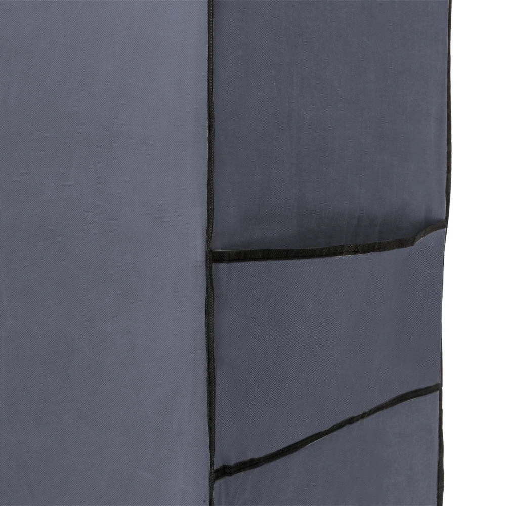 71" Portable Closet Wardrobe Clothes Rack Storage Organizer with Shelf Gray & Navy Blue