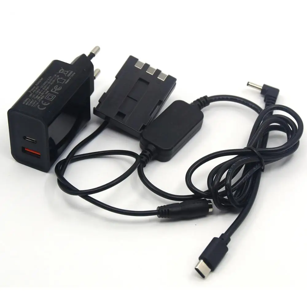 キヤノンG9s40 s45 s50 s60 s70 s80 350d 400d用USBタイプC電源ケーブル付きダミーバッテリー充電器、DCカプラーnb-2l 2lh