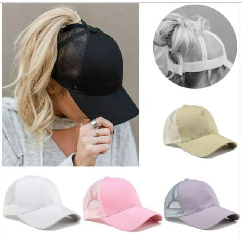 HOT Baseball Cap Men Casquette Femme Men Cap Ponytail Baseball Cap Summer Hat Women Sun Sport Mesh Hat Snapback Hip Hop Hat