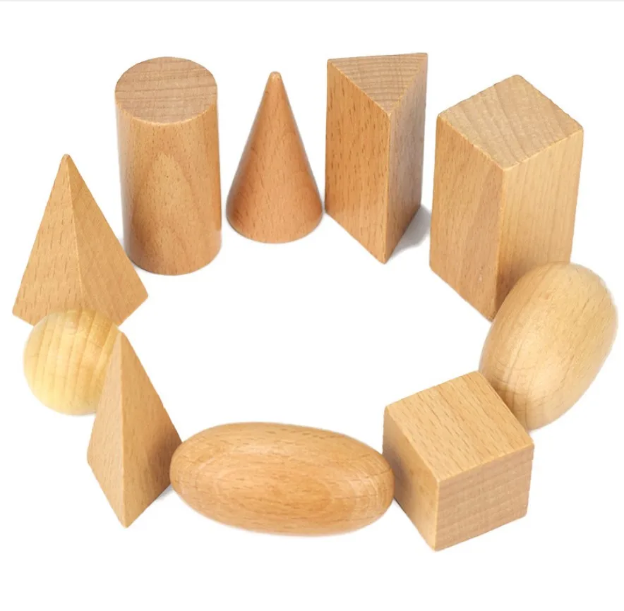 Blocchi di costruzione di assemblaggio geometrico bambini giocattoli di legno Montessori giocattolo di apprendimento per bambini blocchi di legno per bambini giocattolo educativo