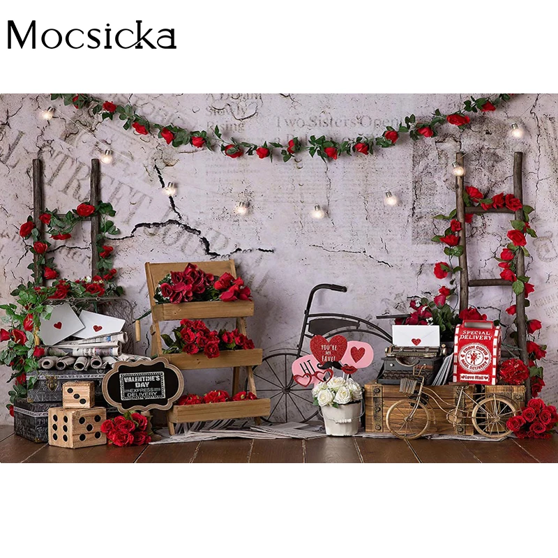 Mocsicka 14 فبراير عيد الحب خلفيات للتصوير الفوتوغرافي صورة الطفل خلفية الصورة خلفية الدعامة الرجعية