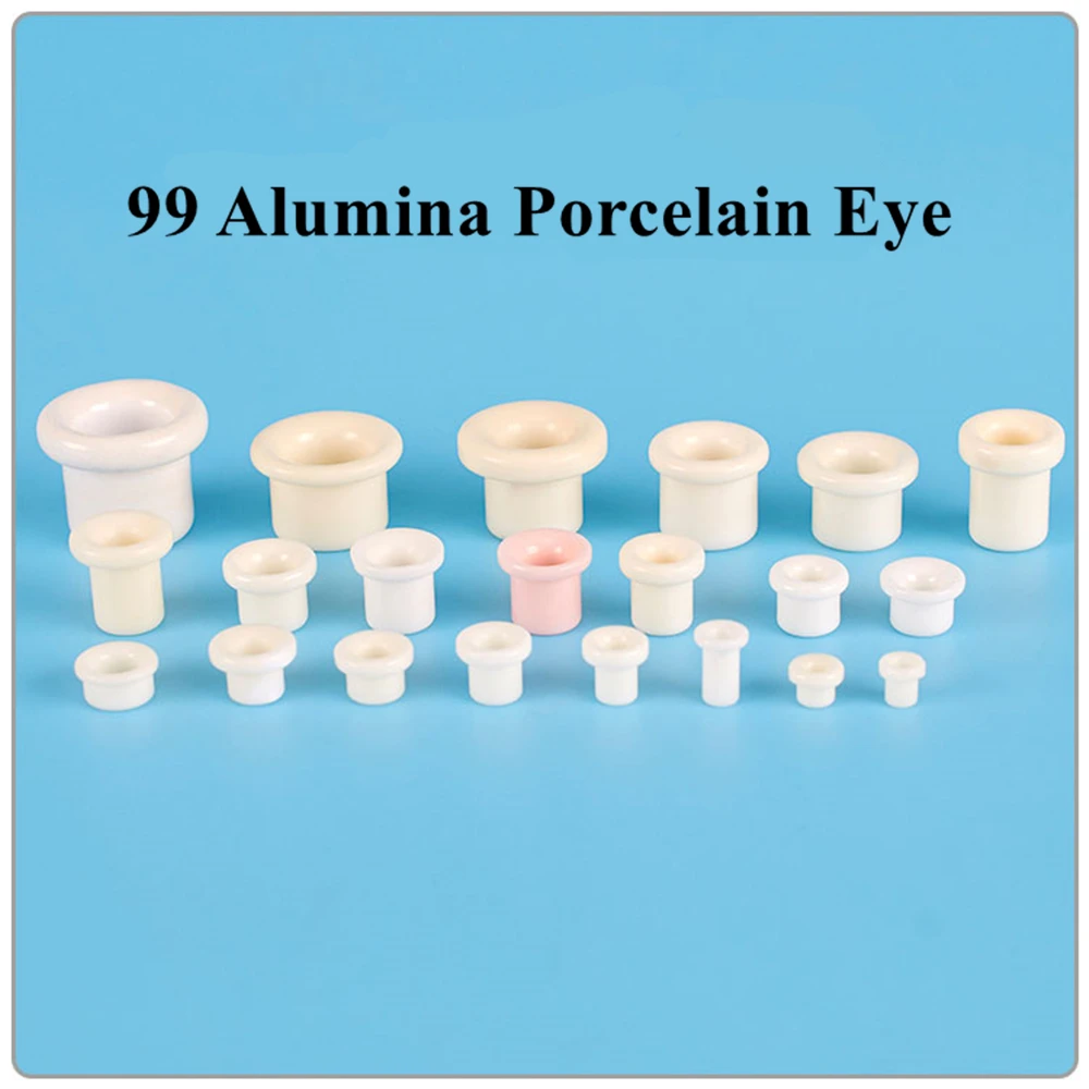 เครื่องร้อยสายเซรามิกเคลือบดวงตาทนต่อการสึกหรอลูกปัดเซรามิก20ชิ้น99ชิ้น
